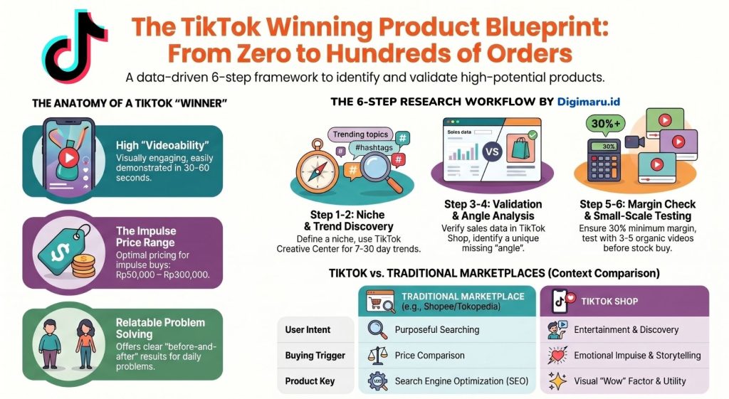 Cara Riset Produk Pemenang TikTok Digimaru