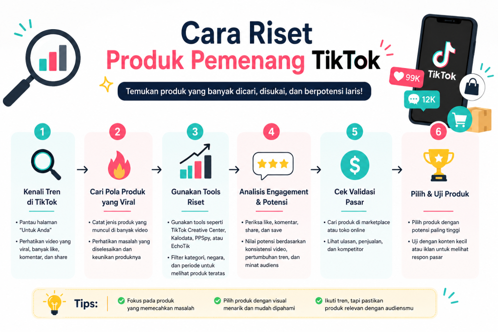 Cara Riset Produk Pemenang TikTok