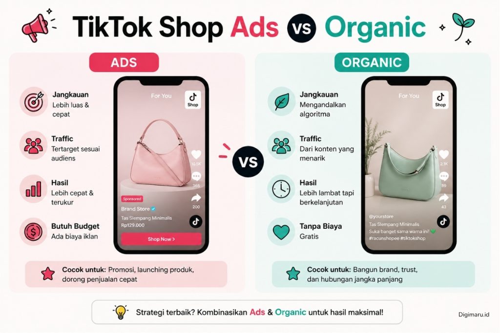 TikTok Shop Ads vs Organic 2026
